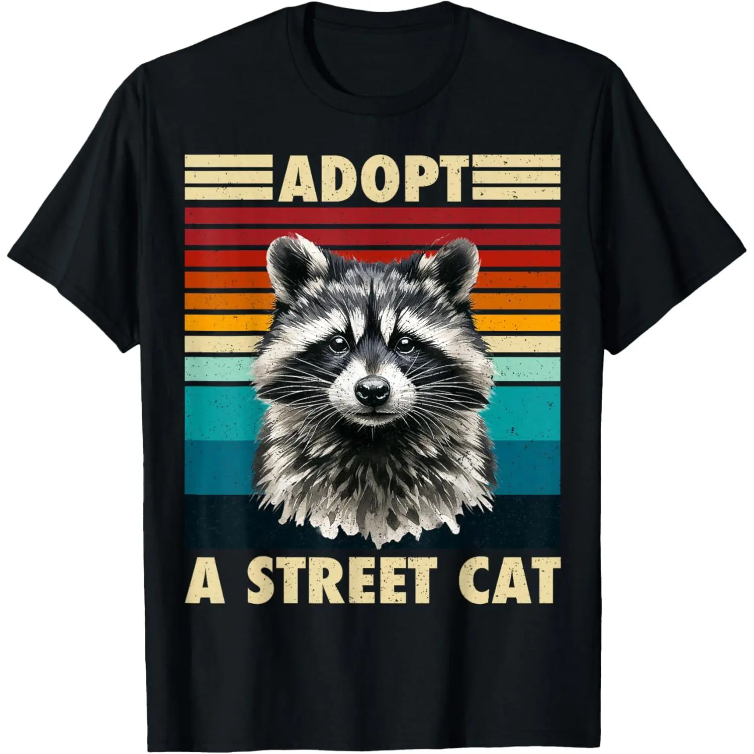 Raccoon Vintage Retro Racoon Gifts for Women Men Funny T-Shirt