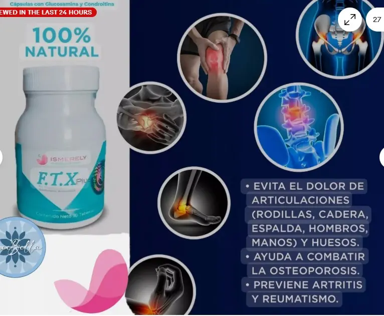ftx Plus pastillas ismerely f.t.x Plus bio Flex Joint Support Supplement ftx Ibex Tendon Supplement productos ismerely ftx Plus 30 Servings (1)