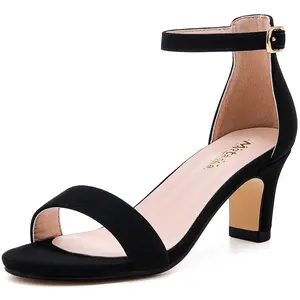 Girls Heel Sandals Girl Dress Shoes Open Toe Ankle Strap High Heels Pump Sandals Wedding Party for Little Big Kid
