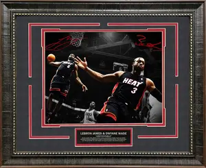 LeBron James & Dwayne WadeNO Frame with Facsimile NO Frames