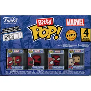 Spider-Man Peter Parker Funko Bitty Pop! Mini-Figure 4-Pack