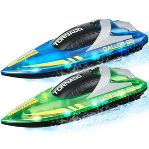 Christmas gifts! VEVOR 2 PCS RC Boat 2.4 GHz Remote Control Racing Boat 12 km/h Kids Adults Gift