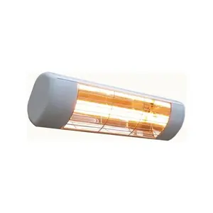 212 MAIN Outdoor Weatherproof Infrared Electric Wall-Mounted Heater - 1500W, 120V, Wall/Clamp Mountable, White