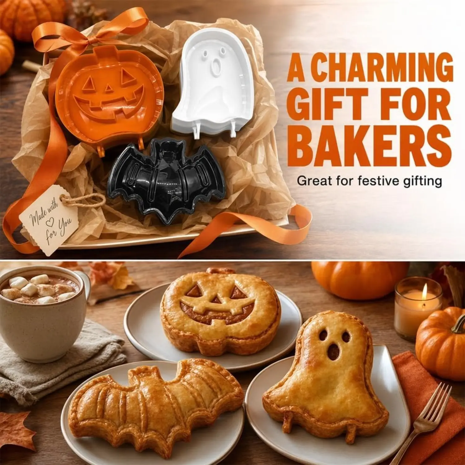 Halloween hand pie mold gift for bakers