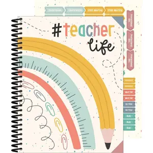 Teacher Planner 2025-2026, Undated 8" x 11" Lesson Plan Book With Stickers, Class Schedule, Weekly Calendar, Classroom Must Haves, Homeschool Essentials, School Supplies