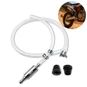 Brake Bleeder Kit, Includes 2PCS Hoses & One-Way Check Valve, Universal Brake Fluid Bleeder for Car, Motorbike & Bike #Summervibes