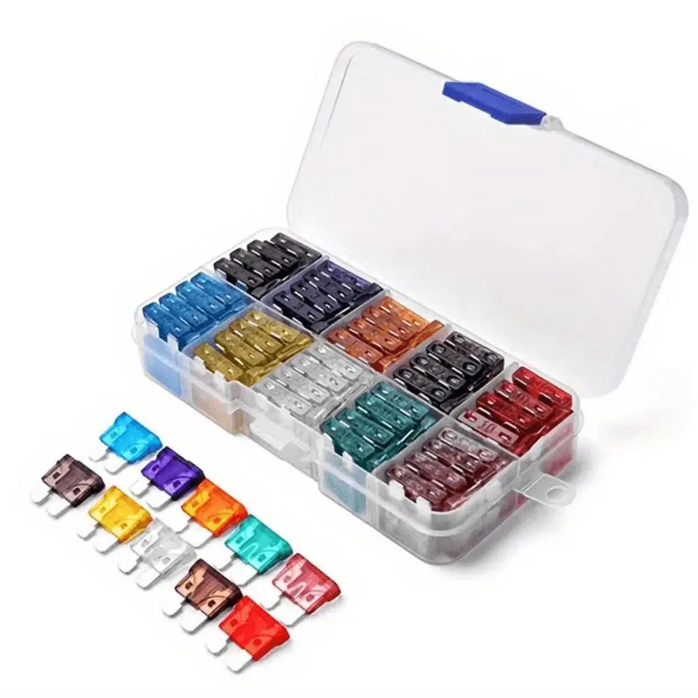 Mini Car Fuse, Fuse Assortment Kit, Car Accessories, Automotive Blade Fuse For RV, Truck, Marine, Auto Accessory