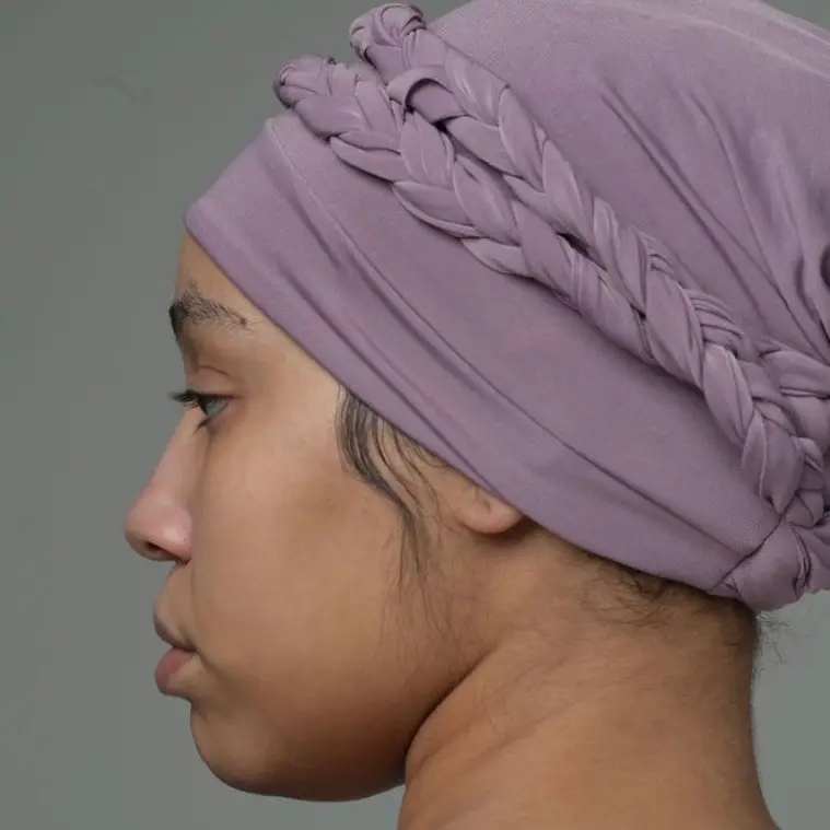 Stretch double braided turban