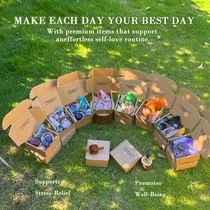 [D]LESEFS MINDFUL BOX - INTENTIONAL ENERGY CRYSTAL BOXES FOR STRESS RELIEF PROTECTION CHAKRA LOVE PEACE POSITIVE ENERGY STRENGTH & PROSPERITY GIFT BOX FOR SELF-CARE SPIRITUAL JOURNEY - Magical