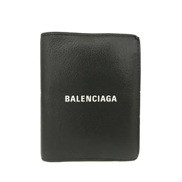 Pre-owned MARC JACOBS Other Other Balenciaga Logo Leather Bifold Wallet Purse Black 12709755402/590182