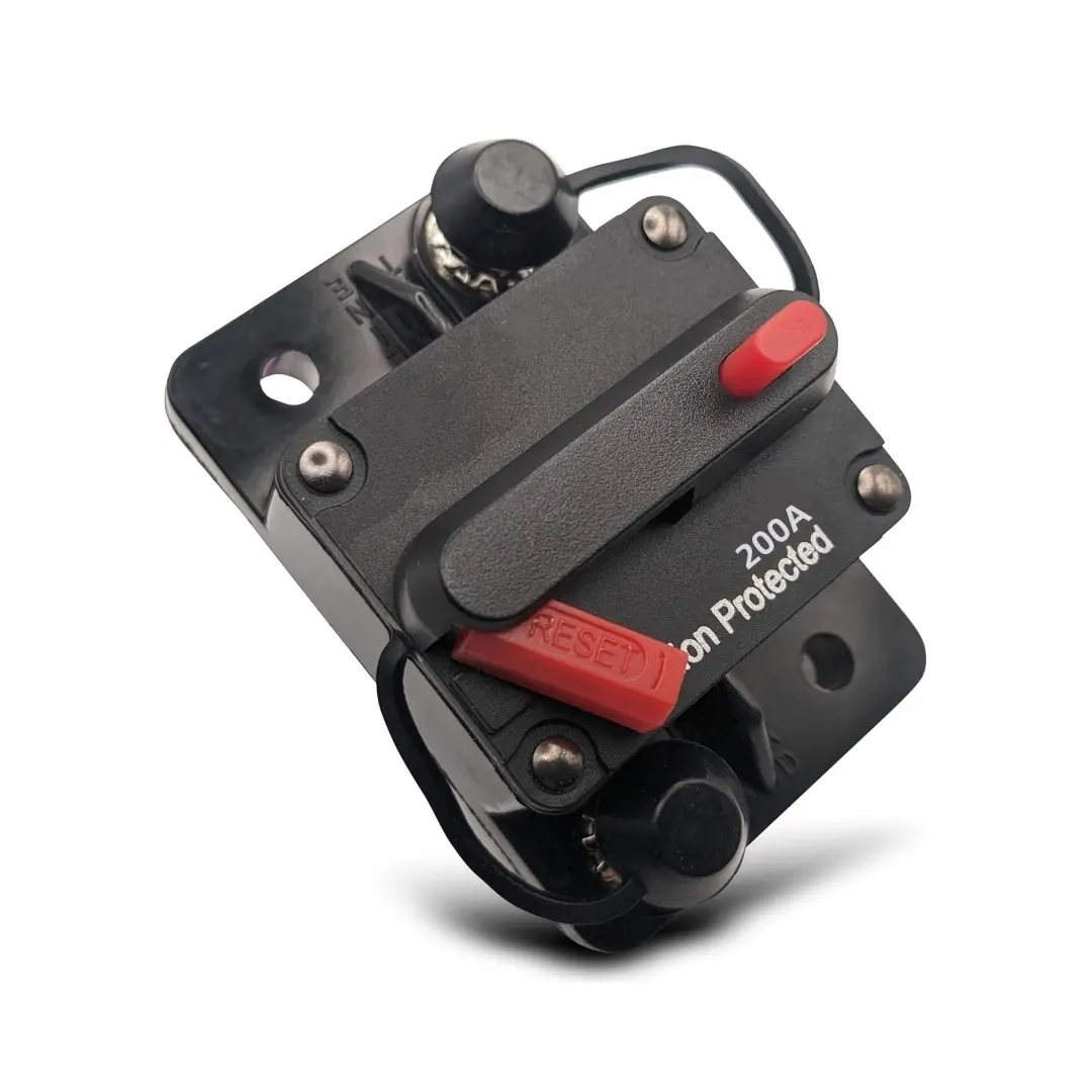 200A Circuit Breaker for Boat Trolling with Manual Reset,Water Proof 12V-24V DC, Circuit Rating, Manual Power Off, Short Circuit