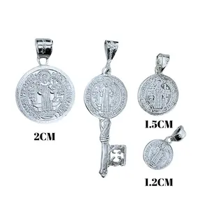 925 Silver San Benito Pendant 1.2CM, 1.5CM, 2CM Long