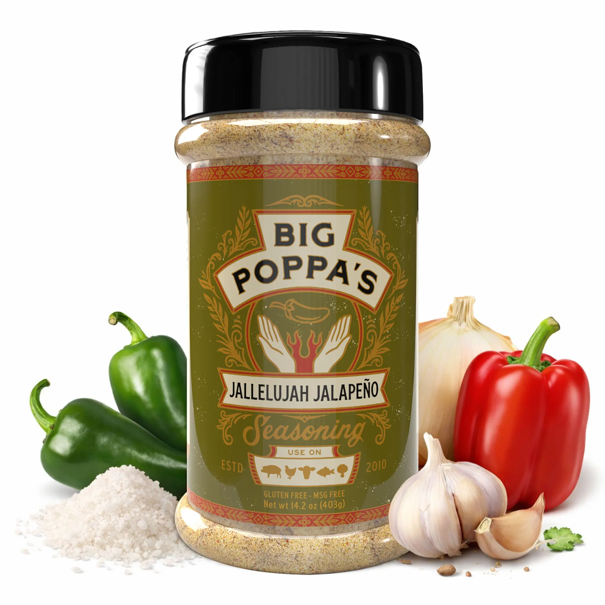 Jalapeño BBQ Seasoning 14oz | Spicy Grill Rub with a Kick