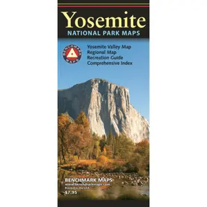 Yosemite National Park Area, California - Regional Guide, Benchmark Maps, Comprehensive Index, 7¢-95¢