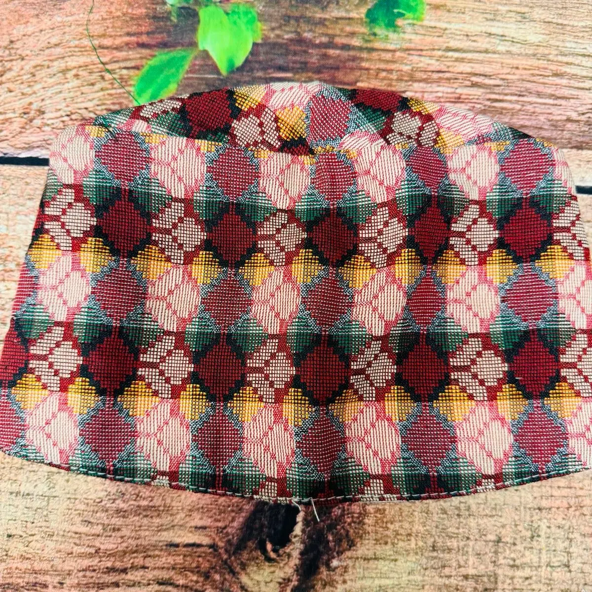 Nepali Traditional Hat Dhaka Topi Multicolor Cotton
