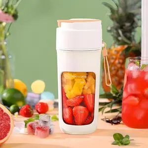 Portable USB Rechargeable Juicer Cup with 10 Blades, Small Juice Blender Travel Mug, Ideal for Smoothies and Milkshakes, Multifunctional Kitchen Accessory