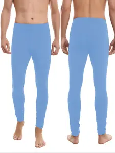 Men's Warm Long Pants Elastic Soft Lightweight Tight-Fitting Comfortable Base Layer Bottoms, Casual Winter Wear for Daily Use