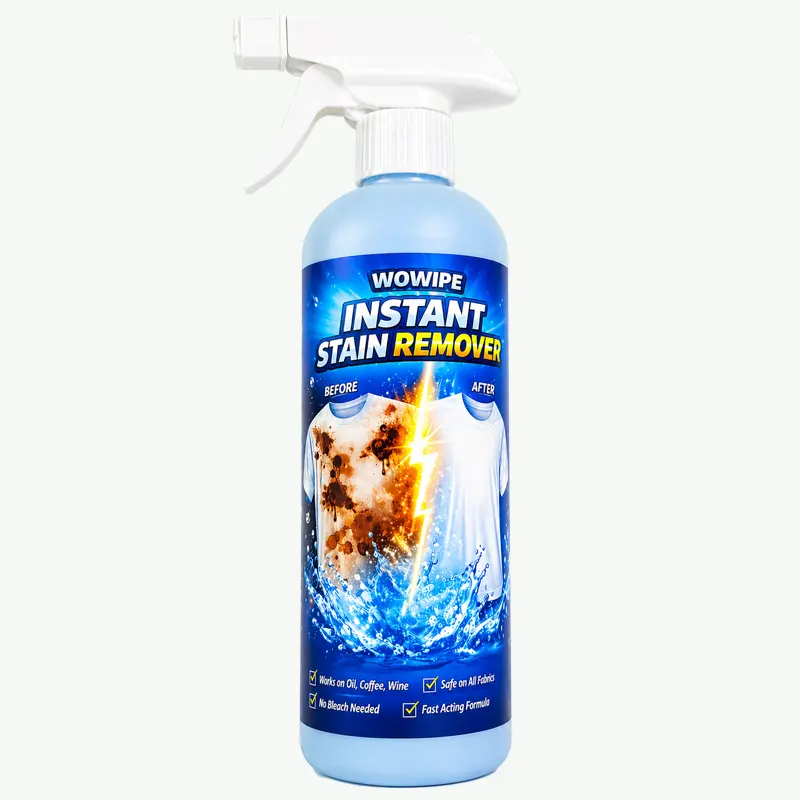 NEW! WOWIPE Miracle Stain Remover Spray: Removes Virtually All Household Stains | Powerful All-In-One Solution | No Harsh Chemicals | Ultra-Effective Tough Stain Eliminator | 300 ML Interior Detailing Products