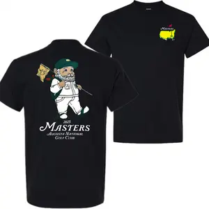 Masters 2025 Golf T-Shirt – Trendy 2-Sided Augusta National Graphic, Unisex Shortsleeve Crewneck, Soft Cotton Fabric, Gift for Menswear Womenswear Top, Classic Tee, Graphic Golf Shirt, 100% Cotton|men's t shirts|Gifts for Golfer