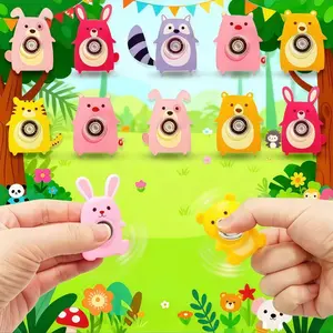 Fun Cartoon Jungle Animal Fidget Spinners, Random Styles, 10-30 Pieces, Perfect for Birthday Parties, Carnivals, Celebrations, Weddings