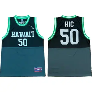 HIC “Norfolk” Hawaii Basketball Jersey Tank, Black