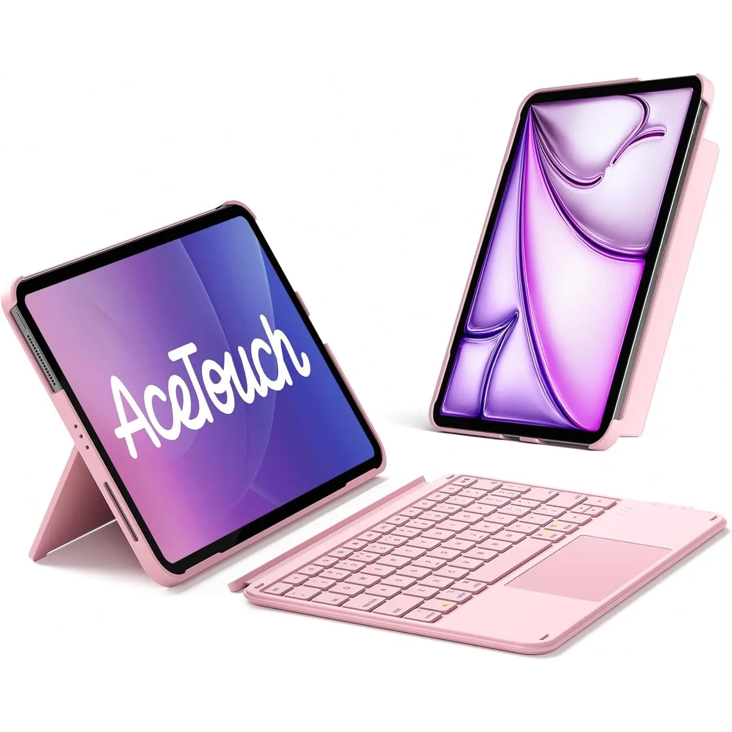 for iPad (A16) 11th/10th Gen 450g Ultralight Keyboard Case, Air 11" 2026 M4 /M3/M2, Air 5/4th, Pro 11 4/3/2/1th,1 Second  Detachable Keyboard with Touchpad, AceTouch, Light