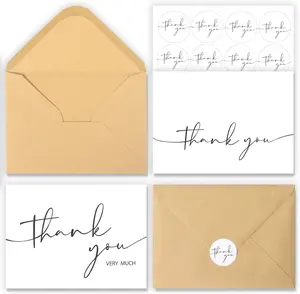 24 Pack Thank You Cards With Envelopes,4x6 Inch Minimalistic Design, Thank You Notes for Wedding,Bridal Shower, Business, Baby Shower, Small Business, Funeral, Graduation