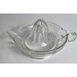 Vtg. Glass Juicer w Loop Handle