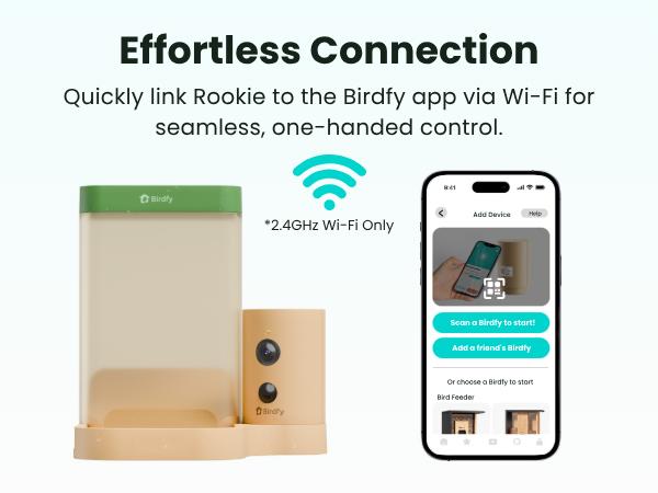 Birdfy Smart Bird Feeder with Camera for Rookie, Camera Bird Feeder Dual Night Vision, AI Recognition IP66 Waterproof for BirdLovers