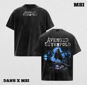 Retro Limited Vintage Avenged Sevenfold Recurring Nightmare Washed Heavyweight Cotton T-shirt, Unisex Heavy Metal Merch, Gift for Rock fans
