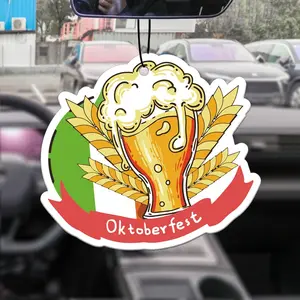 Intercontinental Hotel Scented Car Air Freshener, German Beer Festival Munich Craft Beer Fragrance, Long-Lasting Car Perfume Hanging Decoration