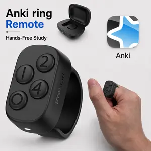 Anki Ring Remote 2.0, Bluetooth Ring Controller for iPad Mac PC, 140H Battery Charging Case, Wireless Presentation Clicker, Med student need Automatic Studying