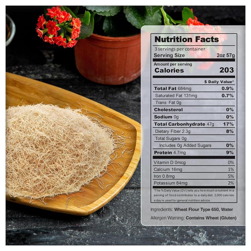 Eastanbul Dried & Chopped Kataifi Shredded Fillo Dough, Kurutulmus Kadayif Pastry Dough, Ingredient for The Viral Dubai Pistachio Chocolate Bar, Shredded Phyllo, Kunafa, Knafeh, Katifi, 170g (6oz)