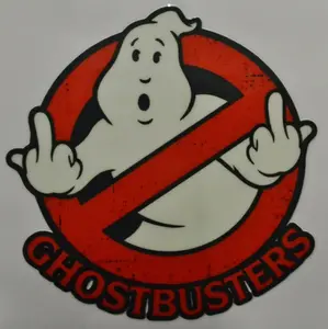 Ghostbusters Double Birds Sticker (3 inch Round)