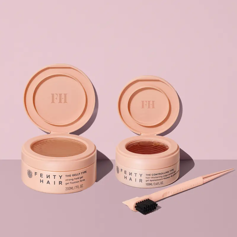 Fenty Hair Slick-Back Styling Essentials: The Gelly Type Strong Hold Gel, The Controlling Type Edge Gel + The Side Stick Edge Styling Tool