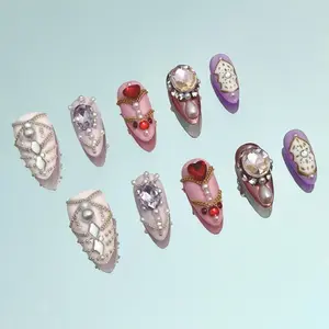 RosePop | IVE-Inspired Press-On Nails (Premium Almond)