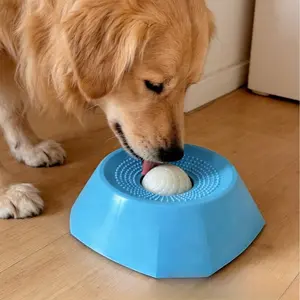 New big and small cat and dog universal licking music cat and dog universal feeder self-hi relief slow food plate Puzzle Feeder