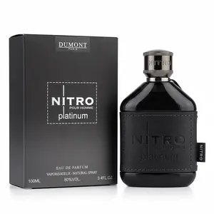 Dumont Nitro Platinum 3.4 Fl Oz Eau De Parfum for Men – Fruity Amber Fragrance – Luxurious Long Lasting Scent