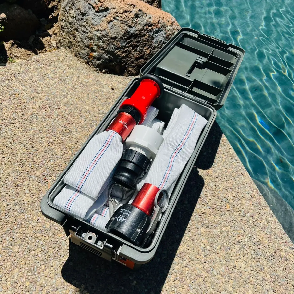 50ft FireFighter1 System for Quick Access to Swimming Pool Water (50 Feet)