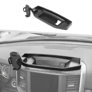 For 2018+ Dodge Ram Center Storage Box Mobile Phone Bracket Mount