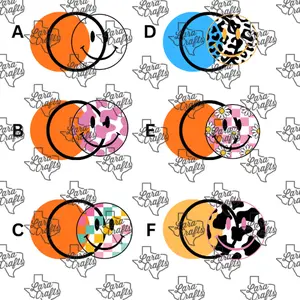 Shakers | Glitter SmileFriends Acrylic Badge Reel