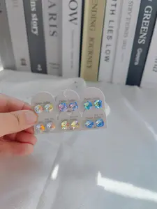 B3 Shiny Zircon Stud Earrings, Luxury & Elegant Jewelry [LiveRoom1]