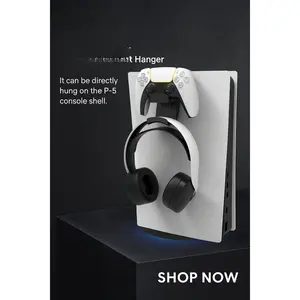 2 in 1 PS5 Controller Charger with Headphone Holder Universal Mount Fast Charging Portable & Space-Saving