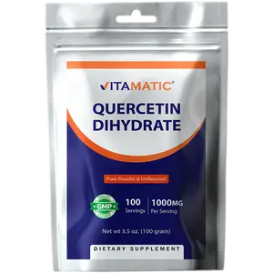 Vitamatic Quercetin Dihydrate Powder 1000 mg | Pure & Unflavored | Non-GMO | Dietary Supplement - 100 Grams