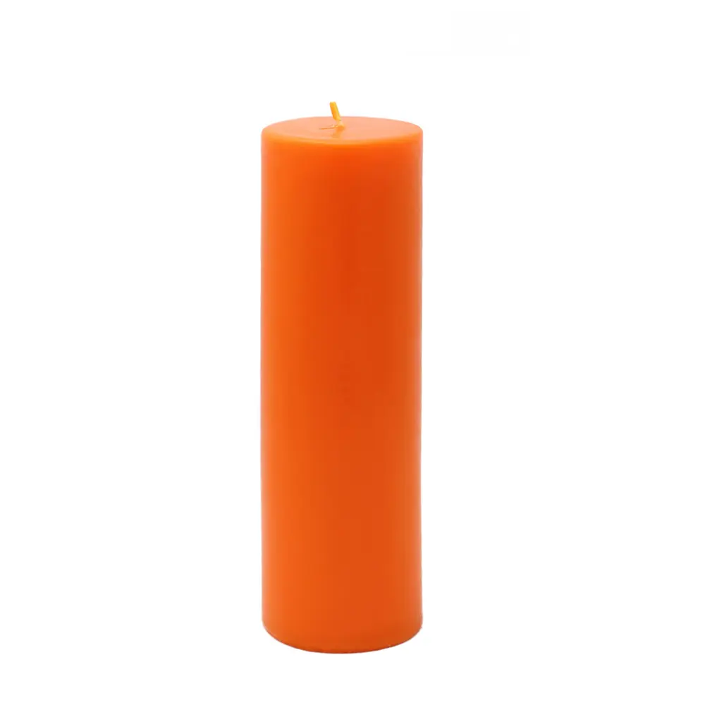Unscented 2"x6" Round Cylindrical Pillar Dripless Candle, Handpoured Wax, Home Decor, Wedding Centerpieces