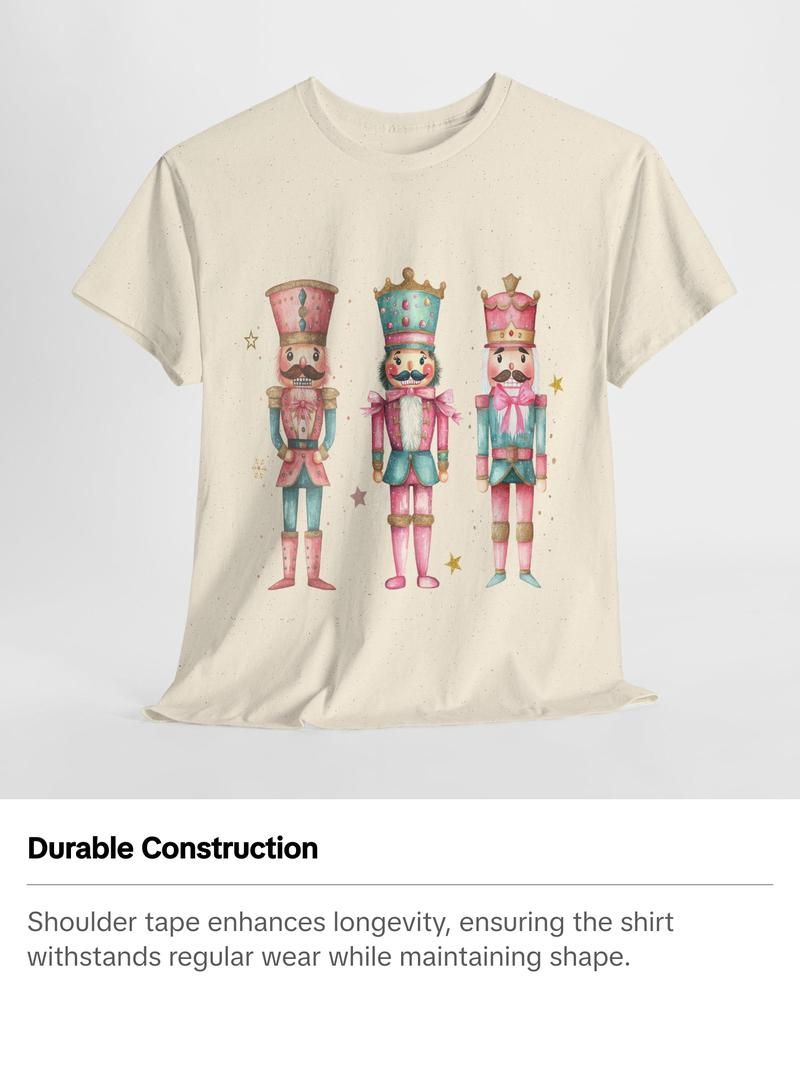 PINK NUTCRACKER CHRISTMAS UNISEX TSHIRT PINK NUTCRACKER CHRISTMAS UNISEX TSHIRT