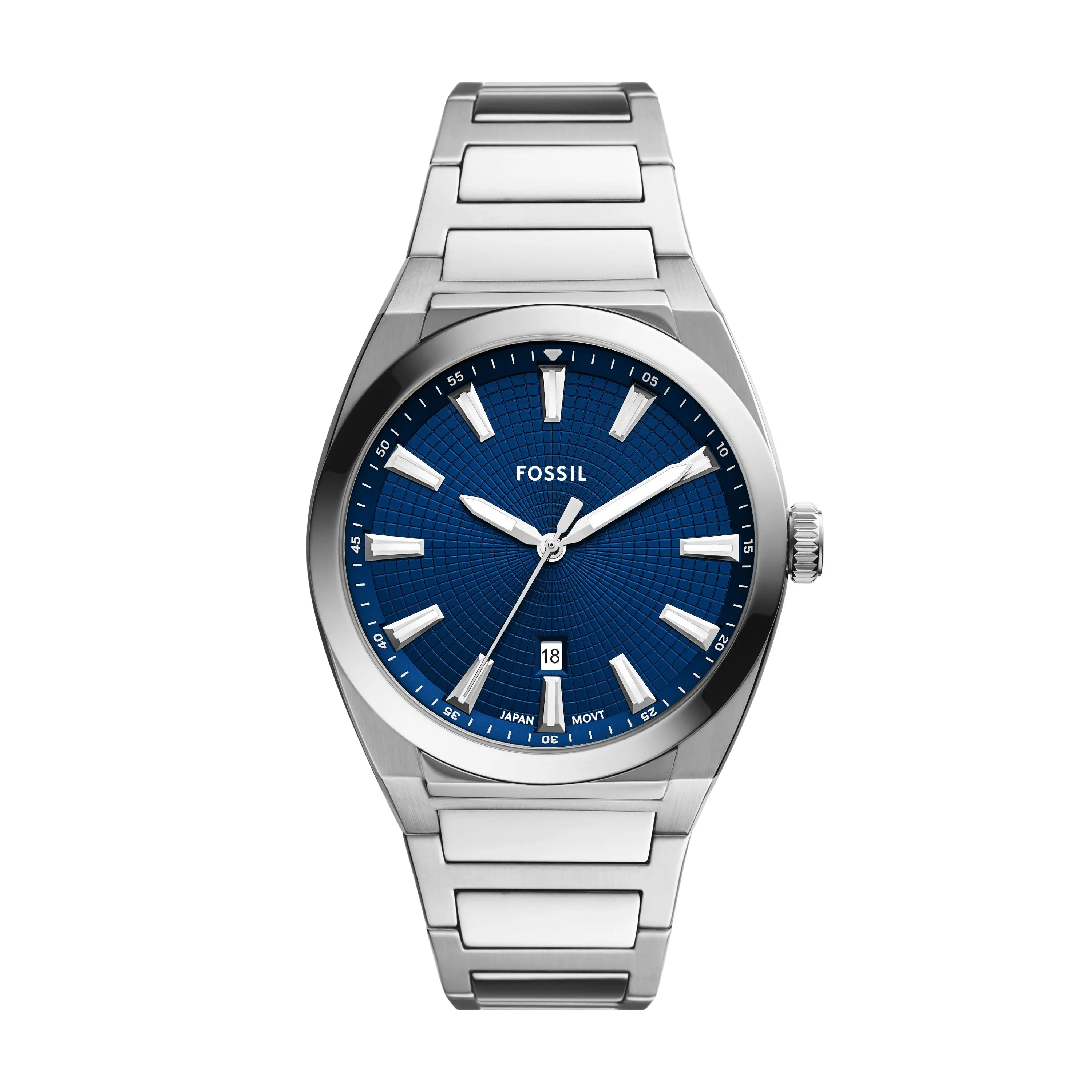 Fossil Men's Everett Three-Hand Date, Stainless Steel Watch