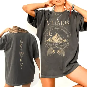 Velaris The Night Court Acotar 2 Sided Shirt Velaris The Night Court Shirt Of Dreams Inner Circl Essential Soft Tee Everyday Cotton T-Shirt