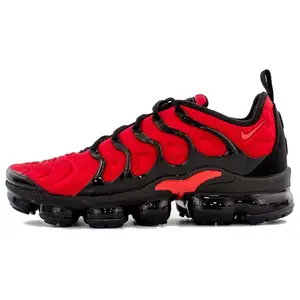 Nike Air VaporMax Plus 'University Red' Men's Lightweight Responsive Running Shoes with Visible Air Unit All Seasons Breathable Mesh Upper