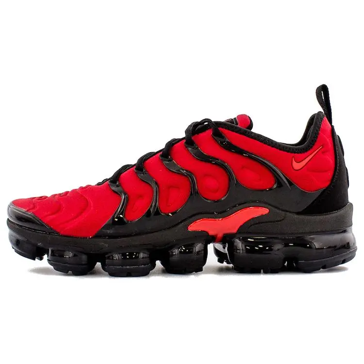 Nike Air VaporMax Plus 'University Red' Men's Lightweight Responsive Sports Shoes, Breathable Mesh Upper, Visible Air Unit, All-Season Outdoor Running Sneakers for Runners, Breathable Running Sneakers, Sports Shoe, Outdoor Running Shoes